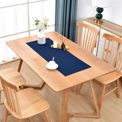 Farmhouse Navy Blue Table Runner Small Short Table Runners 36 Inches Coffee