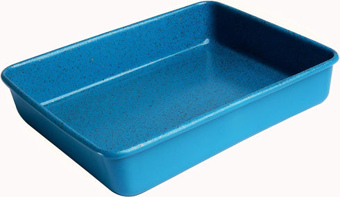 casaWare 11 x 9 x 2-inch Toaster Oven Ultimate Series Commercial Weight Ceramic Non-Stick Coating Baking Pan (Blue Granite) by casaWare