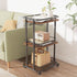 3-Tier Wheels,11.79x15.72x33.01 inches,Rolling TMJ319H IBUYKE Home Bar Serving Cart,Kitchen Storage Carts with Mini Bar