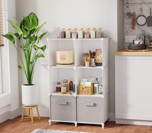HOMIDEC Closet Storage Organizer, Cube Shelf Storage, Bathroom Organizer, Bookcase Bookshelf