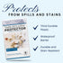 BRODER MFG. INC. Tablecloth Protector Crystal Clear Vinyl (52"x70" Oblong) - Durable for Parties & Everyday Use