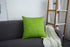 Handmade Decorative Solid 100% Cotton Canvas Throw Pillow Covers, 20"x20", Apple Green - TangDepot