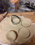 3 Pieces Round Biscuit Cutter with Handle, Stainless Steel Doughnut Cutter Baking Molds Assorted Sizes