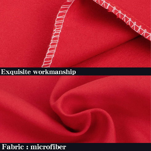 NTBAY Standard Pillowcase Set - 2 Pack Brushed Microfiber 20x26 Pillowcases, Soft, Wrinkle-Free, Red with Envelope