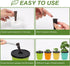 8 24 Kratky Method Hydroponic Planter Kit, Hydroponic Planter Plus Growing Sponges for Herbs, Hydroponic Mini Buckets