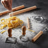 11 Set, Pcs Pasta Making Tools Kit - Pasta Drying Rack, Gnocchi Board,Pasta Cutter, Ravioli Stamps, Wood Threaded Pasta