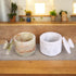 Pack 2 01) Marble Salt Cellar With Lid- Of Marble Salt And Pepper Bowls- Salt Holder With Lid To Put Salt, Paprika