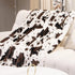 40x50 Inches Cow Print Baby Blanket for Kids, Ultra-Soft Warm Cute Toddler Crib Blanket for Nursery Stroller Car Bed