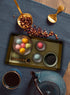 Serene Spaces Living Gold Rectangle Metal Tray, Decorative Vanity Organizer for Perfume, Cosmetic & Jewelry, 12" L X 7"