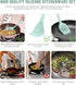 Kitchen Utensils Set, 12 Pieces Silicone Cooking Utensils Set, 392°F Heat Resistant for Nonstick Cookware