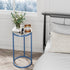 Easy Paws C Table Side End Table, Small Round Couch Sofa Tray Snack Table for Living Room, Bedroom,Accent Coffee