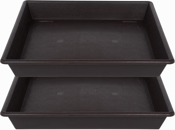 NIMYAU Square Plant Saucer 12 Inch 2 PackPlant Stand Plant Trays for Pots