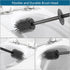 BVL Toilet Brush and Holder Set, Black Freestanding for Bathroom