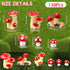 Yulejo 120 Pcs Bulk Cute Tiny Mushrooms Mini Figurines for Indoor Outdoor Garden Decor, Miniature Mushrooms Fairy