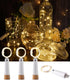 Wine Bottle Lights with Cork, 4 Pack USB Rechargeable Cork Lights for