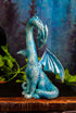 Ebros 5.5" Tall Valentine Cupid Love Blue Dragon Figurine - Romantic Male Dragon Collectible for Dungeons and Dragons