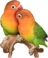 Hi-Line Gift Ltd Orange Parrots on Branch Statue