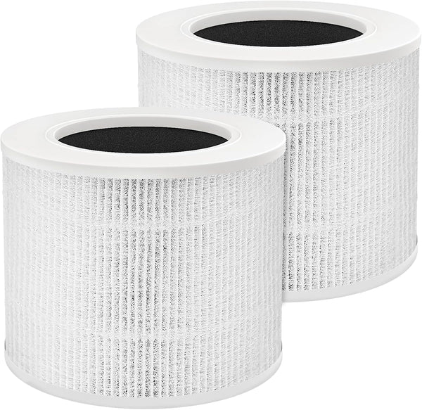 True HEPA Core Mini Replacement Filter for Levoit Core Mini Air Purifier, 2 Filter & 6 Fragrance Sponge