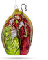 Nativity Scene Blown Glass Christmas Ornament