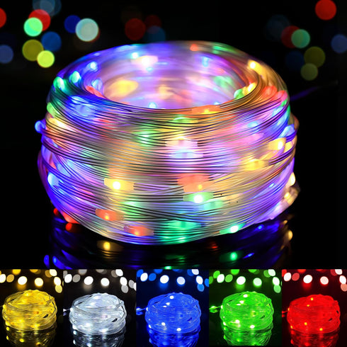 1Pack USB Plug in Christmas Fairy String Lights,16ft 50 LED Color Changing