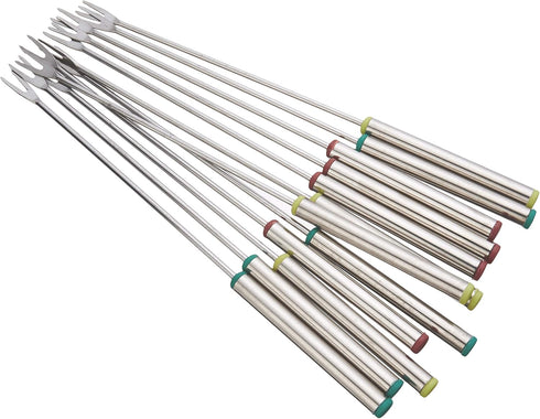 Fox Run Stainless Steel Fondue Forks, 9.5", 9.25 x 0.5 x 0.5, Metallic