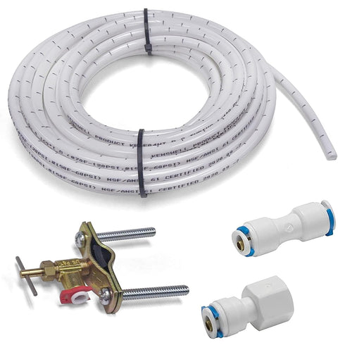 Homewerks 7252-25-14-PTC Ice Maker Supply Line and Humidifier Installation Kit, 1/4-Inch x 25ft Push to Connect Tube