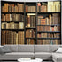 Boziqr 71X60 Inches Vintage Bookshelf Tapestry Wall Hanging Retro Library Hippie Wall Tapestries For Bedroom Living