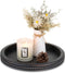 Hanobe Decorative Coffee Table Tray: Modern Farmhouse Beaded Round Tray Decor Rich