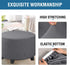 20" 23", H.VERSAILTEX Ottoman Cover Stretch Ottoman Slipcover Round Ottoman Storage Cover Folding Stool Covers