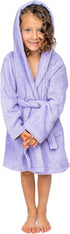 6-8 BAGNO MILANO Kids Organic Turkish Cotton Hooded Beach Cover-Up Towel, GOTS Certified, for Boys and Girls (Purple