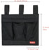 Linen Bedside Caddy, Bedside Storage Organizer for Hospital Beds, College Dorm Rooms, or Baby Bed (Classic 4 Pockets
