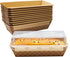Avant Grub 10 Pk Chef Grade 8x4in Paper Loaf Pans, Elegant Disposable Bakeable Kraft Pan Supplies