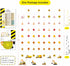 16Pcs Set Construction Theme Party Hanging Decorations Swirl with Trucks, Traffic Cone & Safety Symbols | Party
