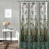 Extra Long Flower Dragonfly Waterproof Bathroom Fabric Shower Curtain 84 inch Bath Curtain