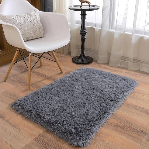 2 Packs 2x3 Ultra Soft Runner Rugs for Bedroom Hallways with Upgraded Non-Slip Rubber Backing & Thick Memory Sponge