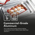 New Star Foodservice Commercial-Grade Aluminum Sheet Pan & Silicone Baking Mat Set, 9" L x 13" W