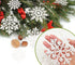 36pcs Snowflakes Christmas Tree Decorations - Plastic Glitter White Snow Flakes Ornaments for Indoor Winter Decor