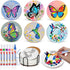 DoYoMo Paint Your Own Butterfly Coaster with Markers,Craft Kits for Adul 6 Absorbent