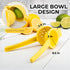 Zulay Kitchen Metal Lemon Squeezer - Handheld Lemon Juicer Squeezer - Easy to Use Citrus Juicer - Manual Press