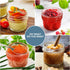 CycleMore 40 Pcs 4oz Clear Glass Mini Mason Jars with Silver Lids, Small Spice Canning Jars for Honey, Jam, Wedding