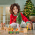 2025 Commodum Set, 24 Countdown Christmas Advent Calendar Gifts for Kids, Magnetic Wooden Animals Train Days Advent