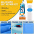 80ml Inflatable Repair Patch Kit with Glue Waterproof Vinyl & PVC Air Mattress Patch Kit for Air Beds, Pool Floats