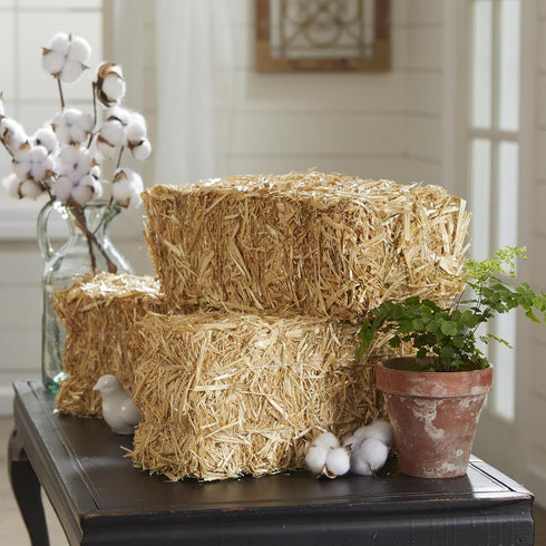 FloraCraft Decorative Straw Bale, Natural, 5 Inch x 6 Inch x 13 Inch