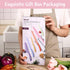 hecef 6 Pieces Colorful Kitchen Knife Set with Covers, Stainless Steel Non-Stick Cooking Knives Including Paring,