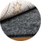 BAGAIL Felt and Natural Rubber Backing Rug Pads, 1/4” Thick Round 4 Ft Non Slip Carpet Gripper for Hardwood Floors