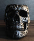 Ebros Gift Tribal Tattoo Floral Skull Pen Holder - 5.75" Office Desktop Decor, Cranium Skeleton Stationery Holder