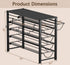 HFHOME Coffee Pod Holder for Counter, Compatible with K-Cups, 70 Capacity Pods Organizer (Black)