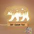 Personalized Night Light for Baby Kids, Custom DIY Name Bear Led Lamp