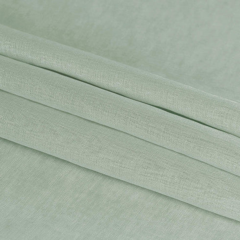 DWCN Bean Green Sheer Curtains, Semi Transparent Voile Rod Pocket Curtains for Bedroom and Living Room, 52 x 45 inches,