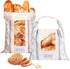 Reusable Bread Bags, Cotton & TPU Lining Bread Bags with Transparent Window,